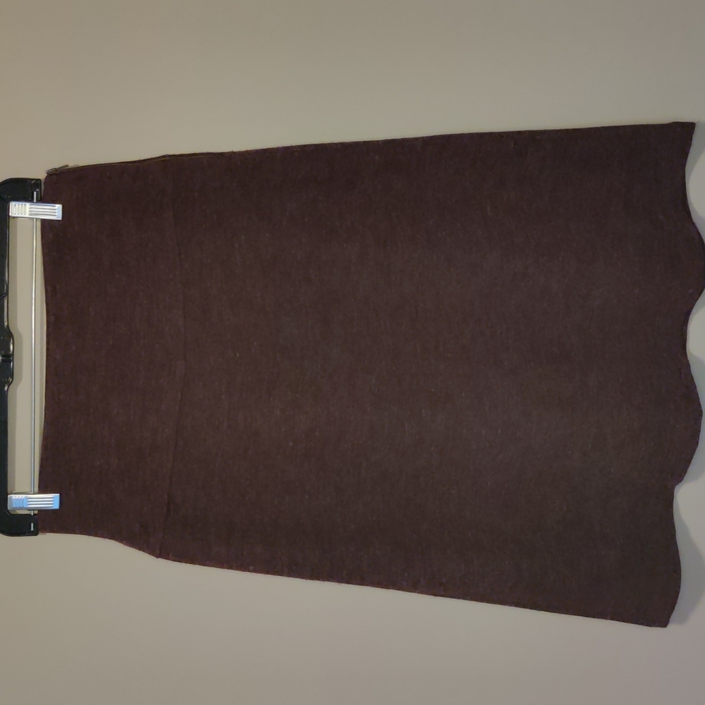 Ann Taylor LOFT Stretch Sweater Skirt – Eggplant Purple - Small